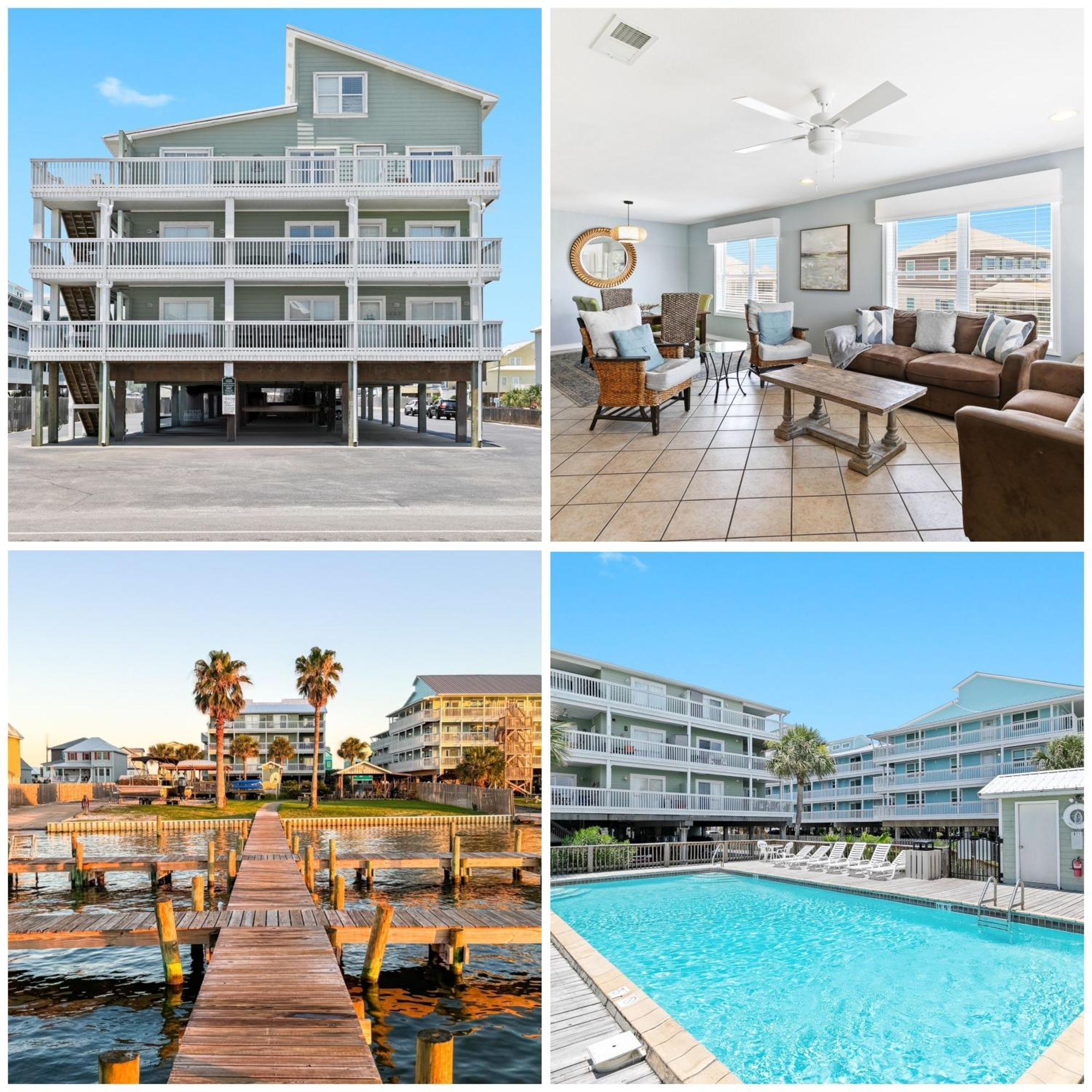 3br Gulf Views With Pool, Boat Launch And Dock Gulf Shores